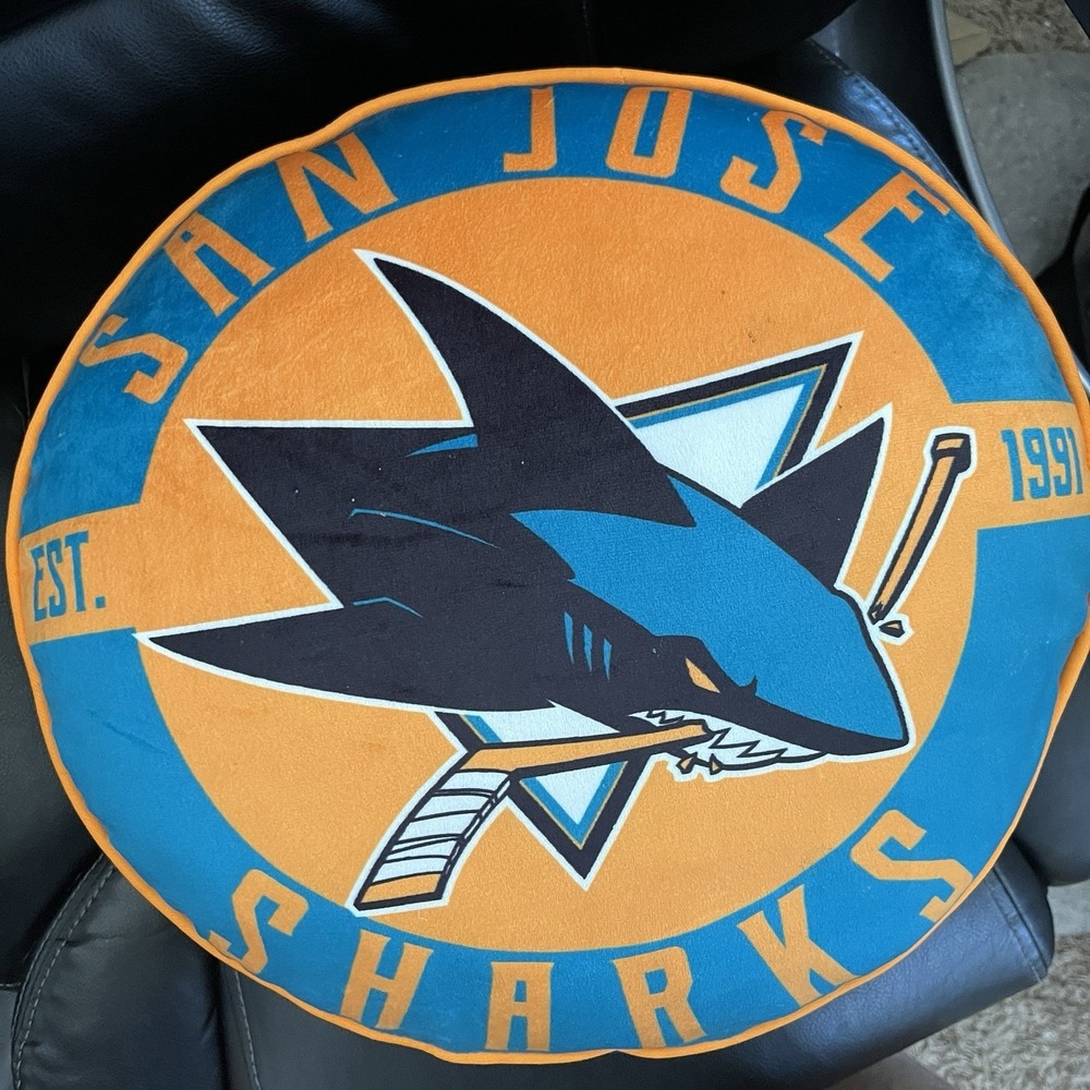 San Jose Sharks NHL Squish Cloud Pillow 15" Travel To Go Cushion Norwest
